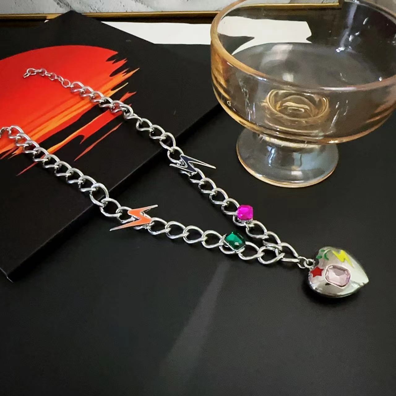 Fashion Color Zircon Clavicle Chain