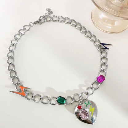 Fashion Color Zircon Clavicle Chain