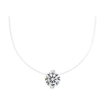 Women's Summer Fishing Line Moissanite Clavicle Chain