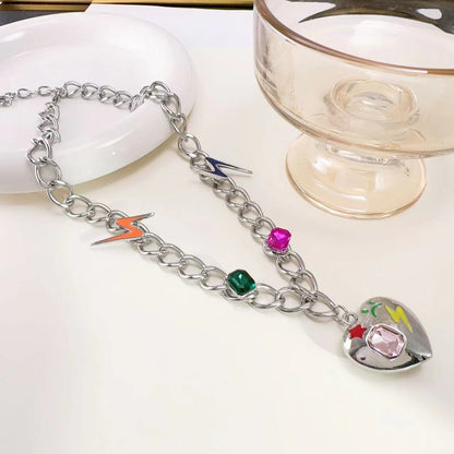 Fashion Color Zircon Clavicle Chain