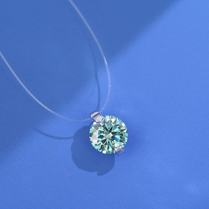 Women's Summer Fishing Line Moissanite Clavicle Chain