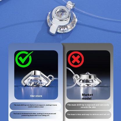 Women's Summer Fishing Line Moissanite Clavicle Chain